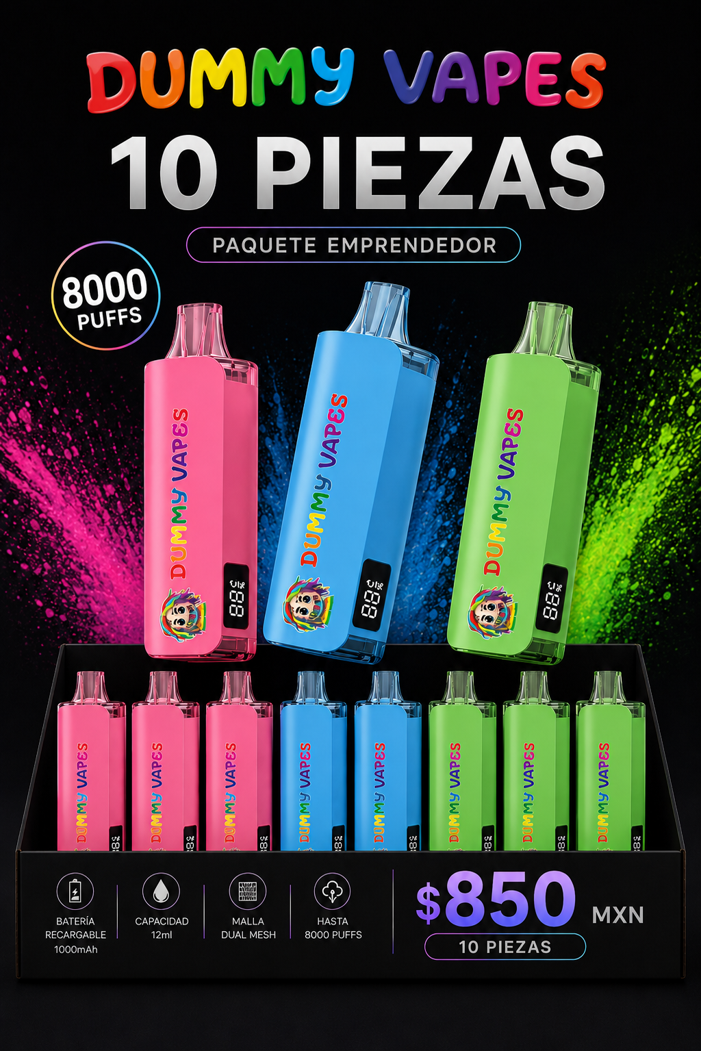 Pack Dummy 10 piezas!